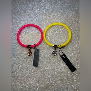 New with tags Marc Jacobs Vibrant Pink and Yellow Bracelet Duo